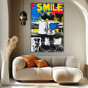 Quadro Stampa su Tela Smile - CupidoDesign