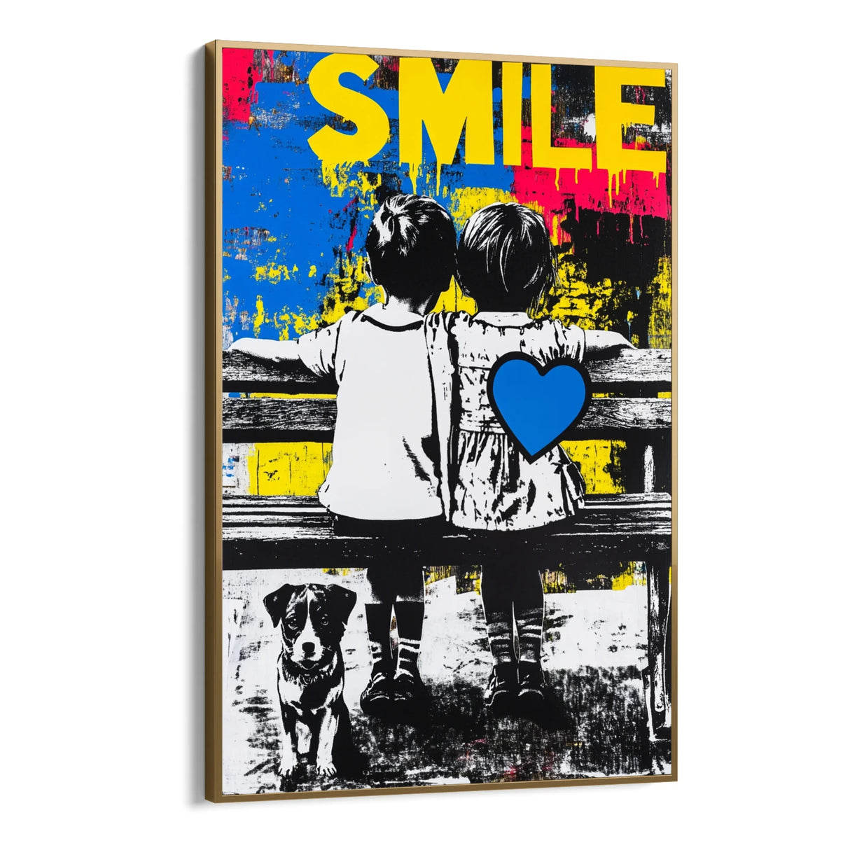 Quadro Stampa su Tela Smile - CupidoDesign