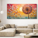 Quadro Stampa su Tela Soffioni al tramonto - CupidoDesign