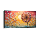 Quadro Stampa su Tela Soffioni al tramonto - CupidoDesign