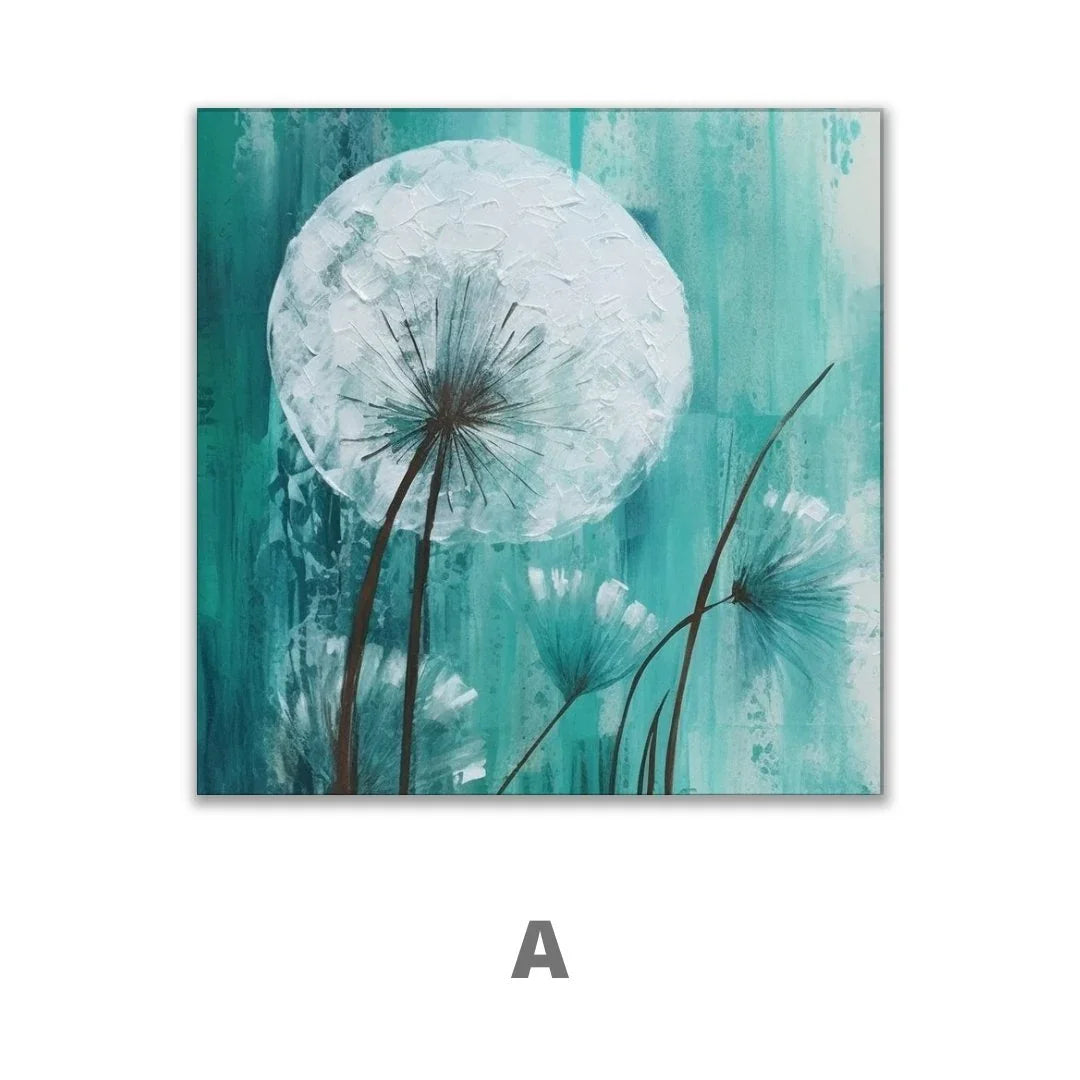 Quadro Stampa su Tela Soffioni bianchi - CupidoDesign