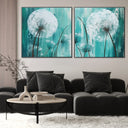 Quadro Stampa su Tela Soffioni bianchi - CupidoDesign