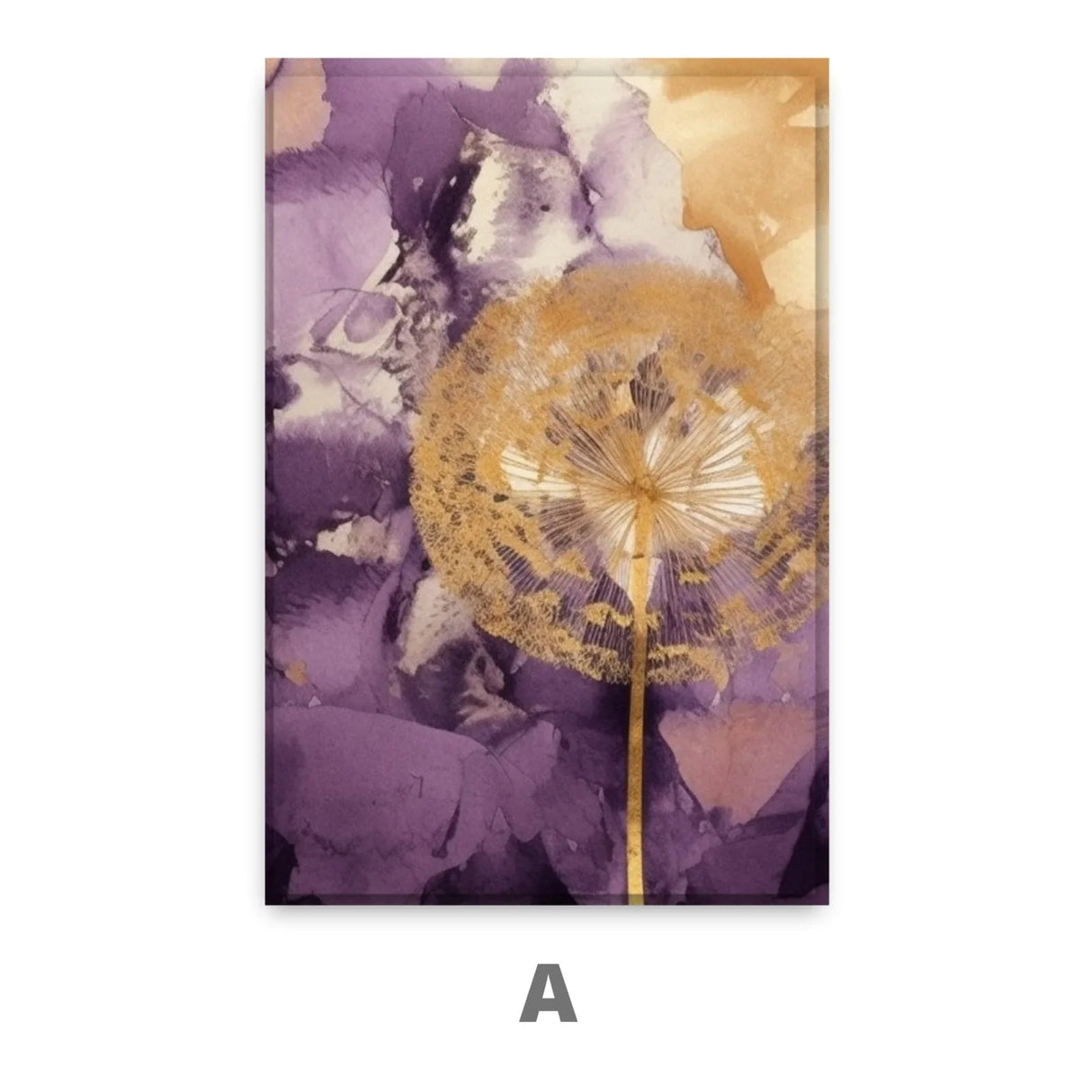 Quadro Stampa su Tela Soffioni Viola - CupidoDesign