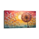 Quadro Stampa su Tela Soffioni al tramonto - CupidoDesign