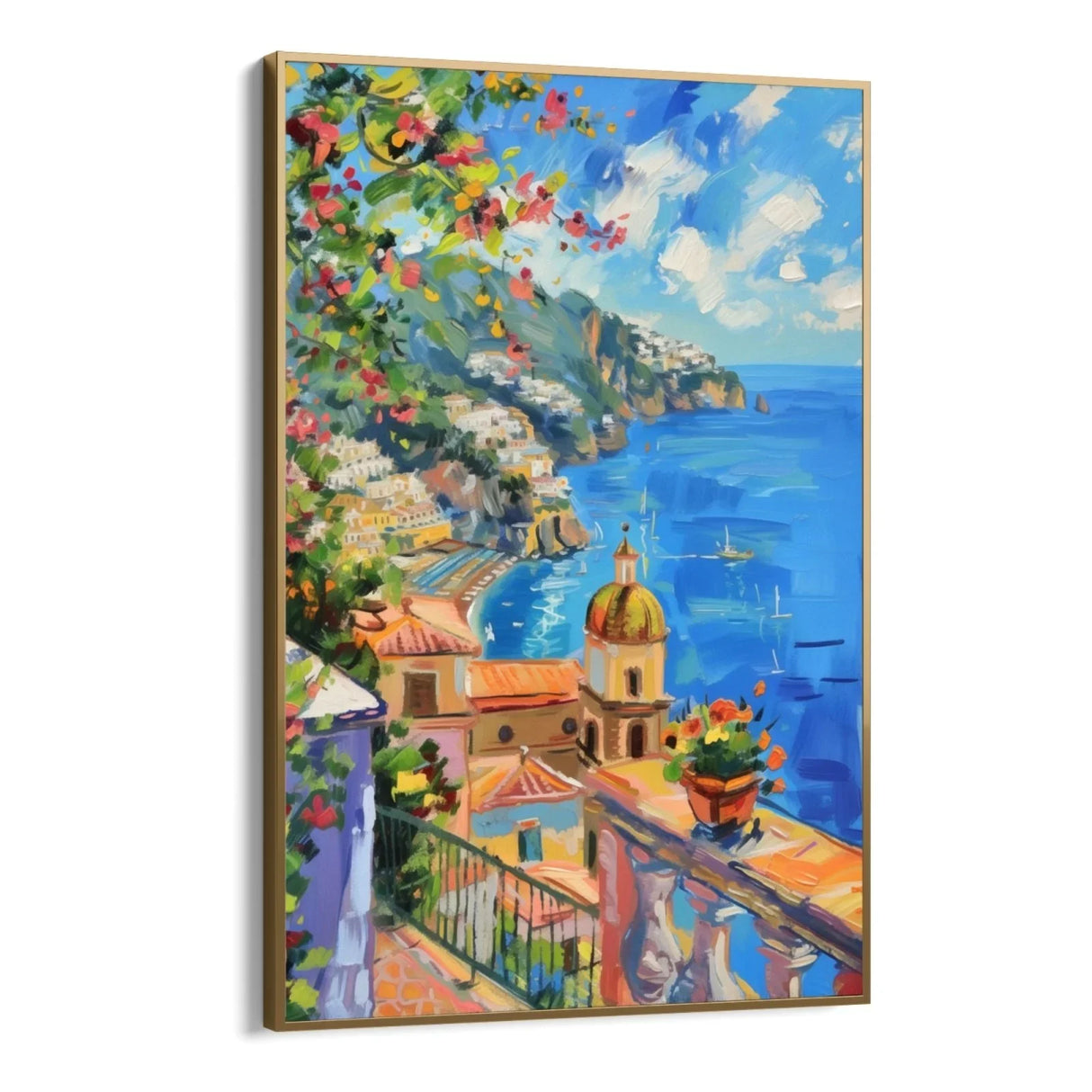 Quadro Stampa su Tela Sogni di Positano - CupidoDesign
