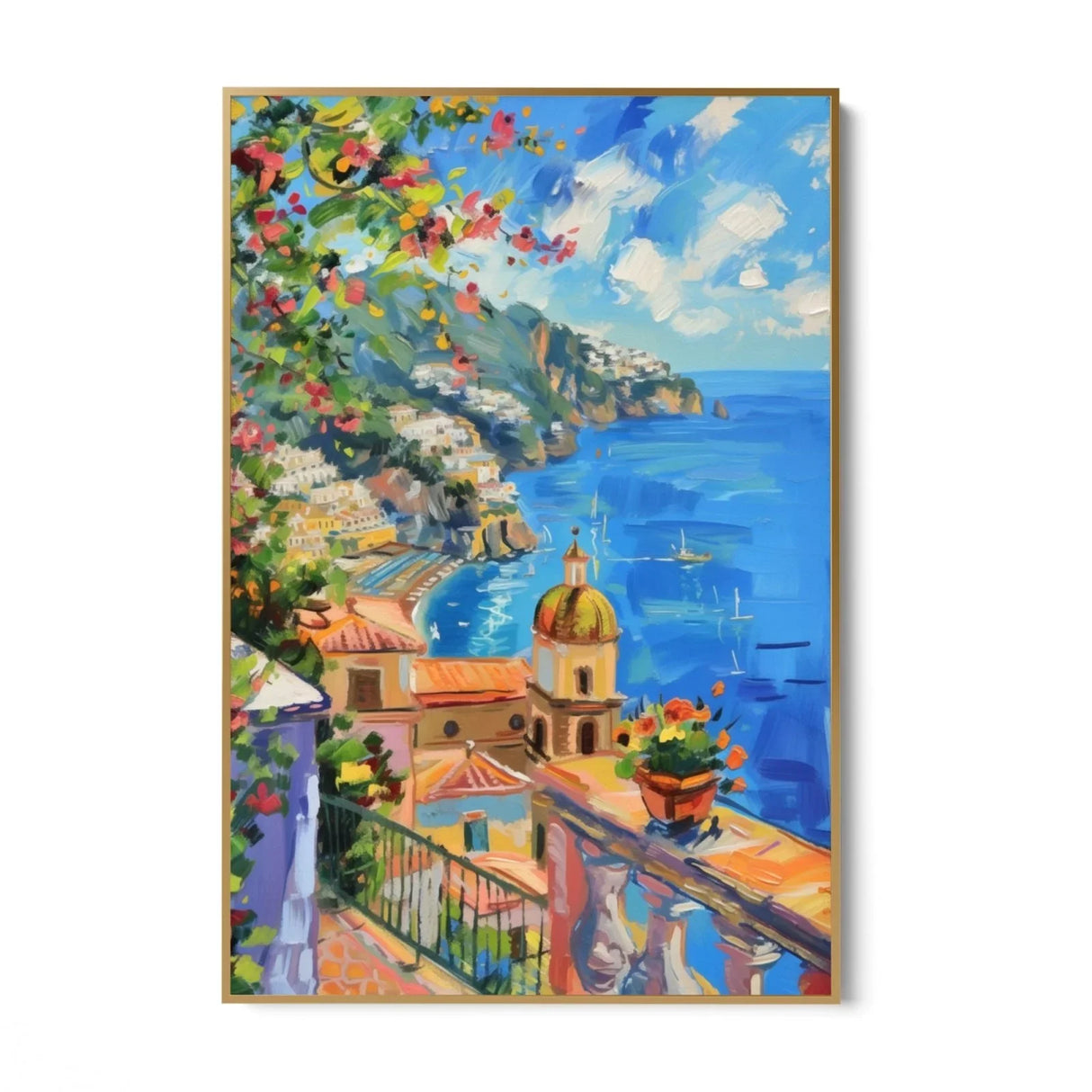 Quadro Stampa su Tela Sogni di Positano - CupidoDesign