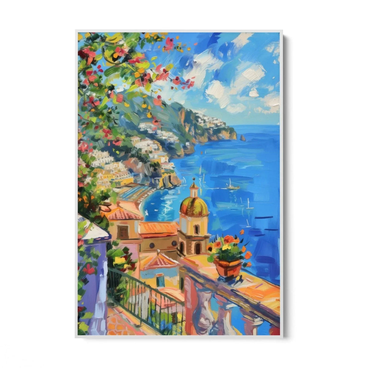Quadro Stampa su Tela Sogni di Positano - CupidoDesign