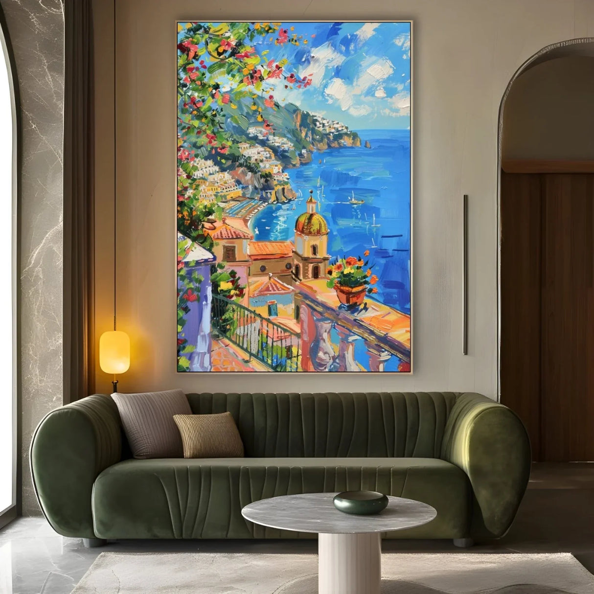 Quadro Stampa su Tela Sogni di Positano - CupidoDesign