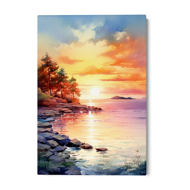 Quadro Stampa su Tela Sogno di tramonto - CupidoDesign