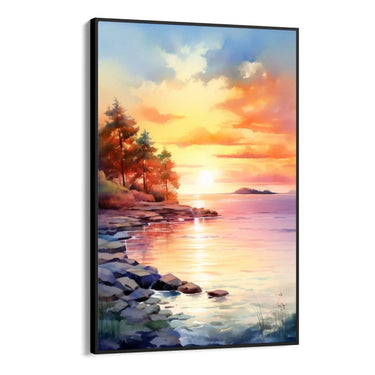 Quadro Stampa su Tela Sogno di tramonto - CupidoDesign