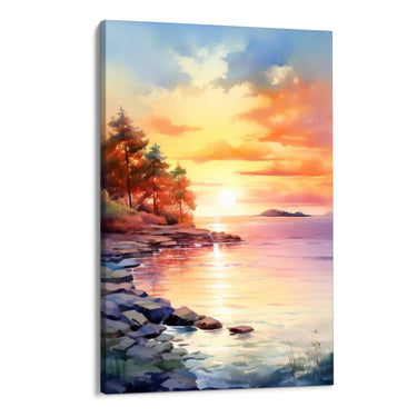 Quadro Stampa su Tela Sogno di tramonto - CupidoDesign