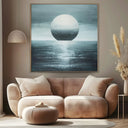Quadro Stampa su Tela Sole grigio - CupidoDesign