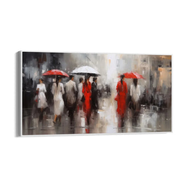 Quadro Stampa su Tela Sospesi nella pioggia - CupidoDesign