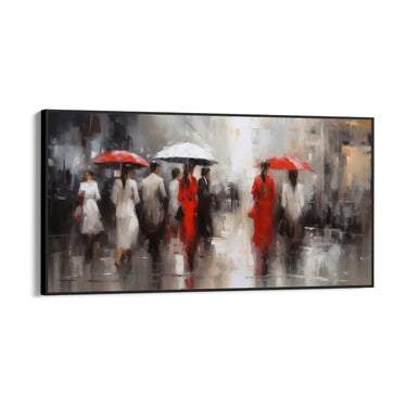 Quadro Stampa su Tela Sospesi nella pioggia - CupidoDesign