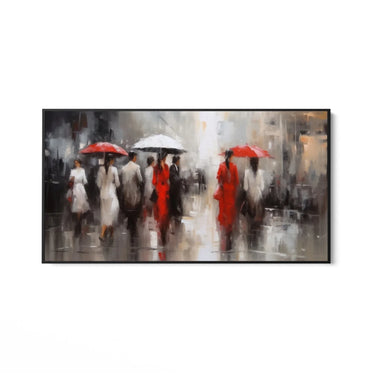 Quadro Stampa su Tela Sospesi nella pioggia - CupidoDesign