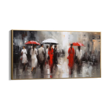 Quadro Stampa su Tela Sospesi nella pioggia - CupidoDesign