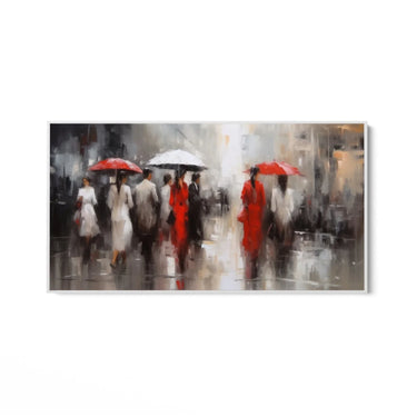 Quadro Stampa su Tela Sospesi nella pioggia - CupidoDesign