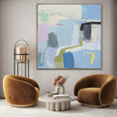 Quadro Stampa su Tela Sospeso nel Blu - CupidoDesign