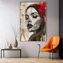 Quadro Stampa su Tela Sospiri di Rosso - CupidoDesign