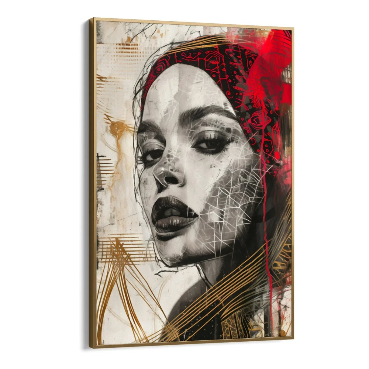 Quadro Stampa su Tela Sospiri di Rosso - CupidoDesign