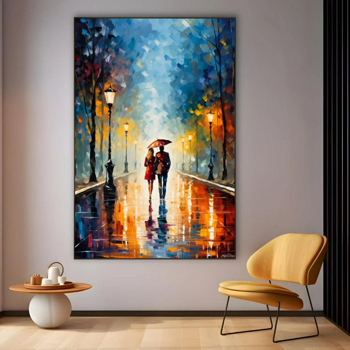Quadro Stampa su Tela Sotto il Cielo degli Innamorati - CupidoDesign