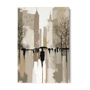 Quadro Stampa su Tela Sotto la pioggia urbana - CupidoDesign