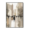 Quadro Stampa su Tela Sotto la pioggia urbana - CupidoDesign