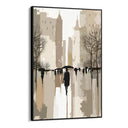 Quadro Stampa su Tela Sotto la pioggia urbana - CupidoDesign