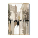 Quadro Stampa su Tela Sotto la pioggia urbana - CupidoDesign