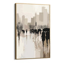 Quadro Stampa su Tela Sotto la pioggia urbana - CupidoDesign