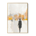 Quadro Stampa su Tela Sotto la pioggia urbana - CupidoDesign