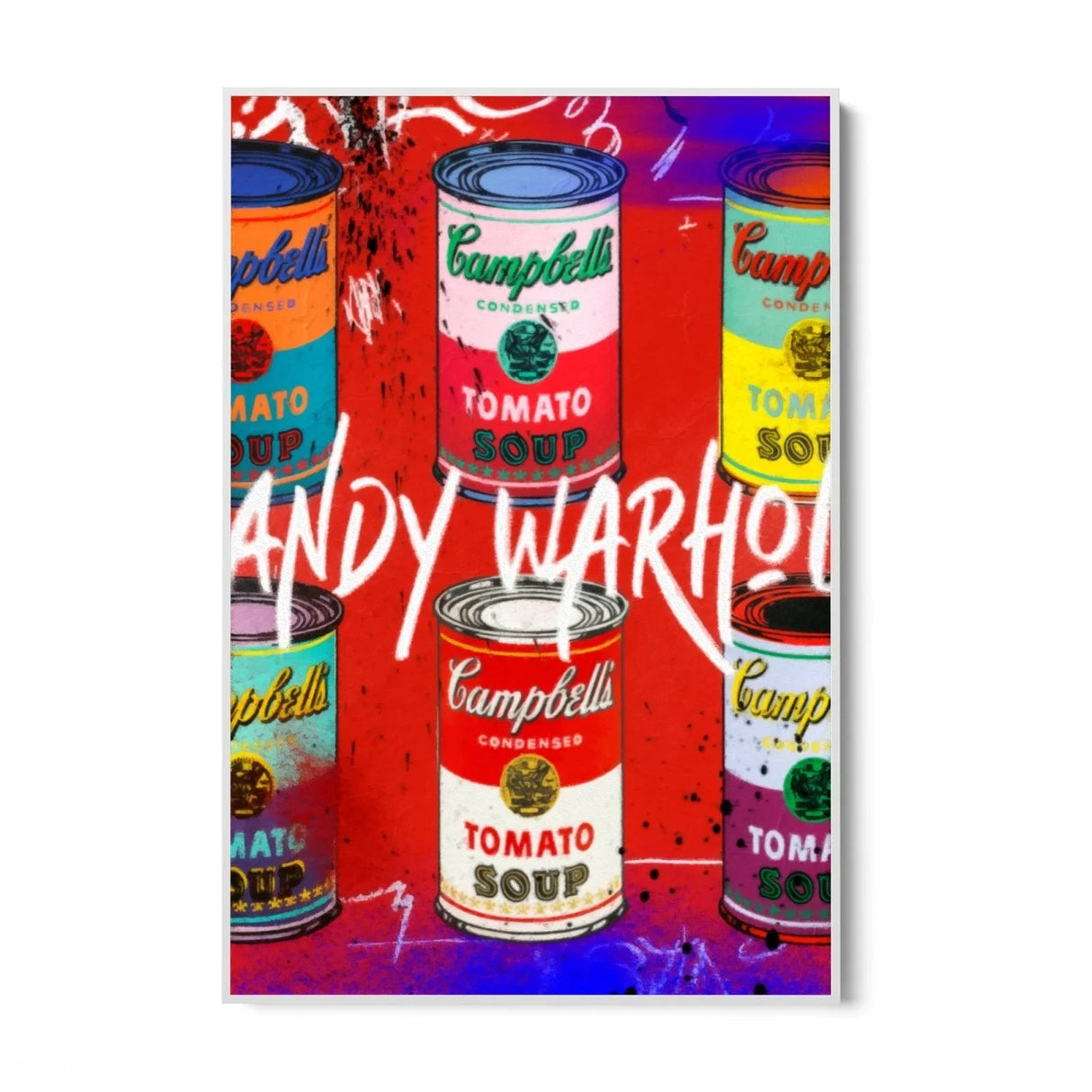 Quadro Stampa su Tela Soup Graffiti - CupidoDesign