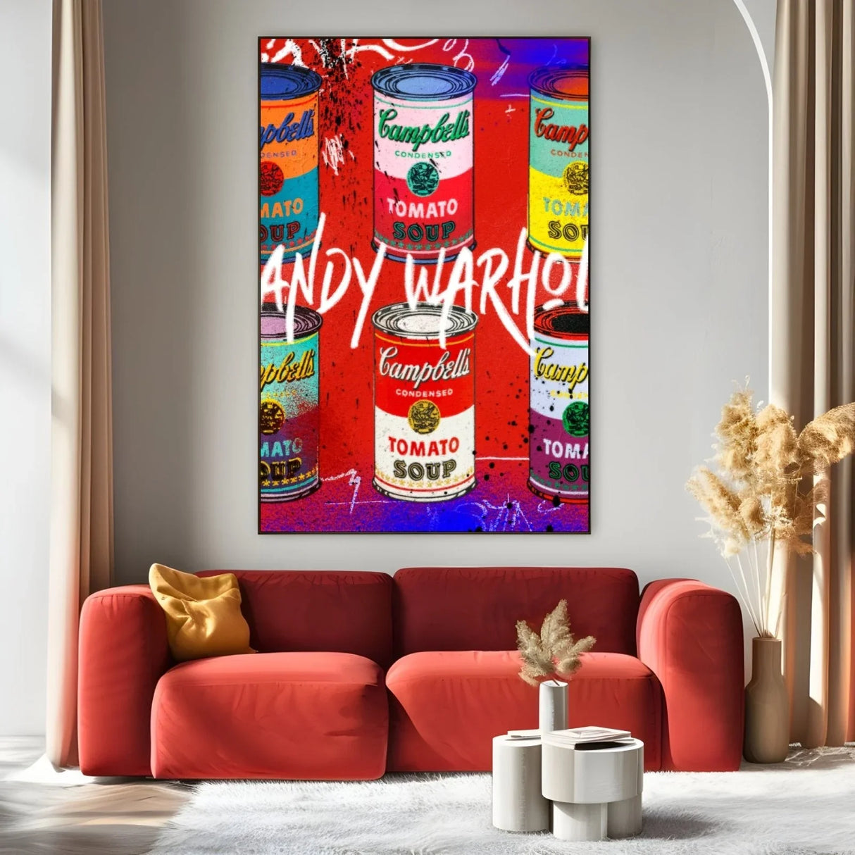 Quadro Stampa su Tela Soup Graffiti - CupidoDesign