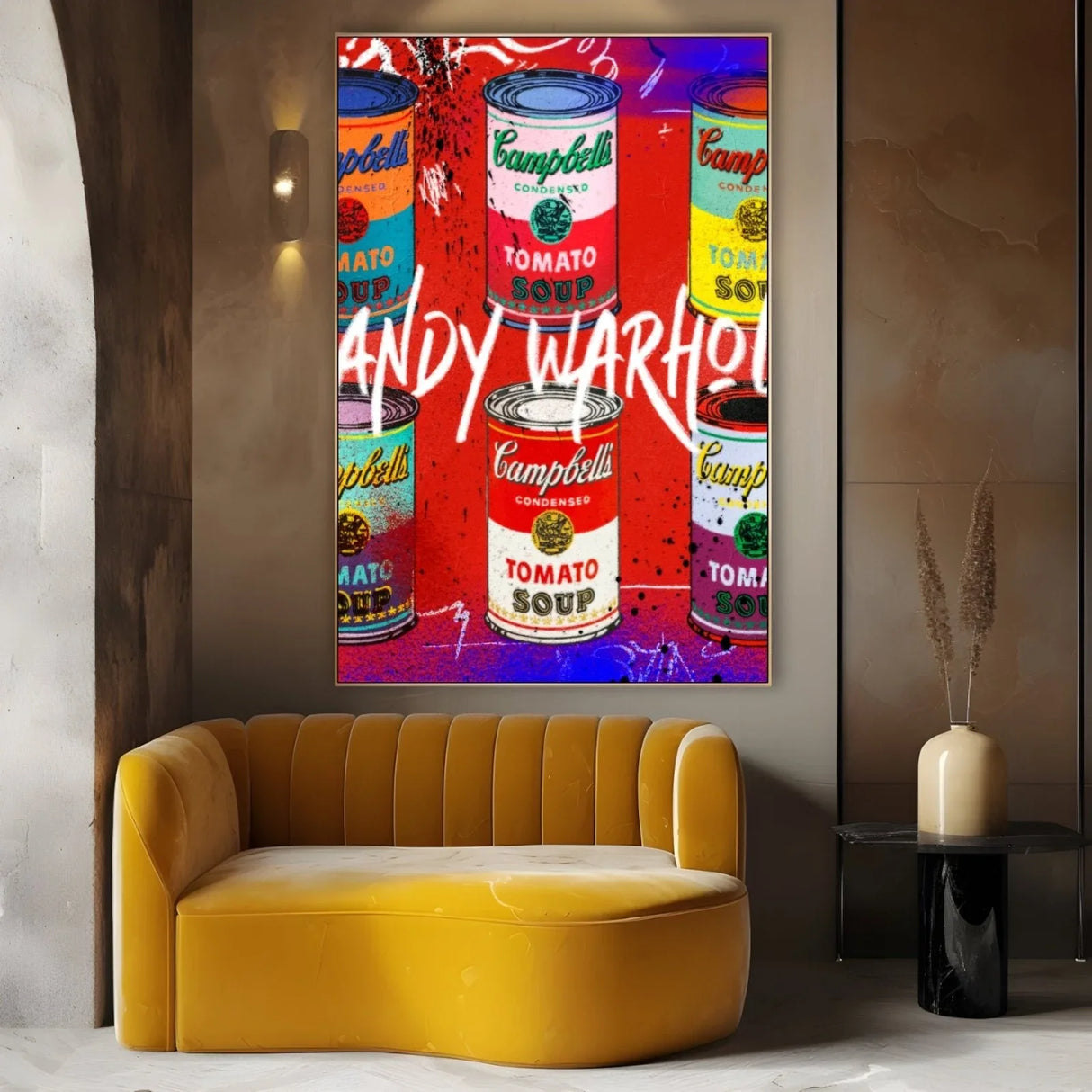 Quadro Stampa su Tela Soup Graffiti - CupidoDesign
