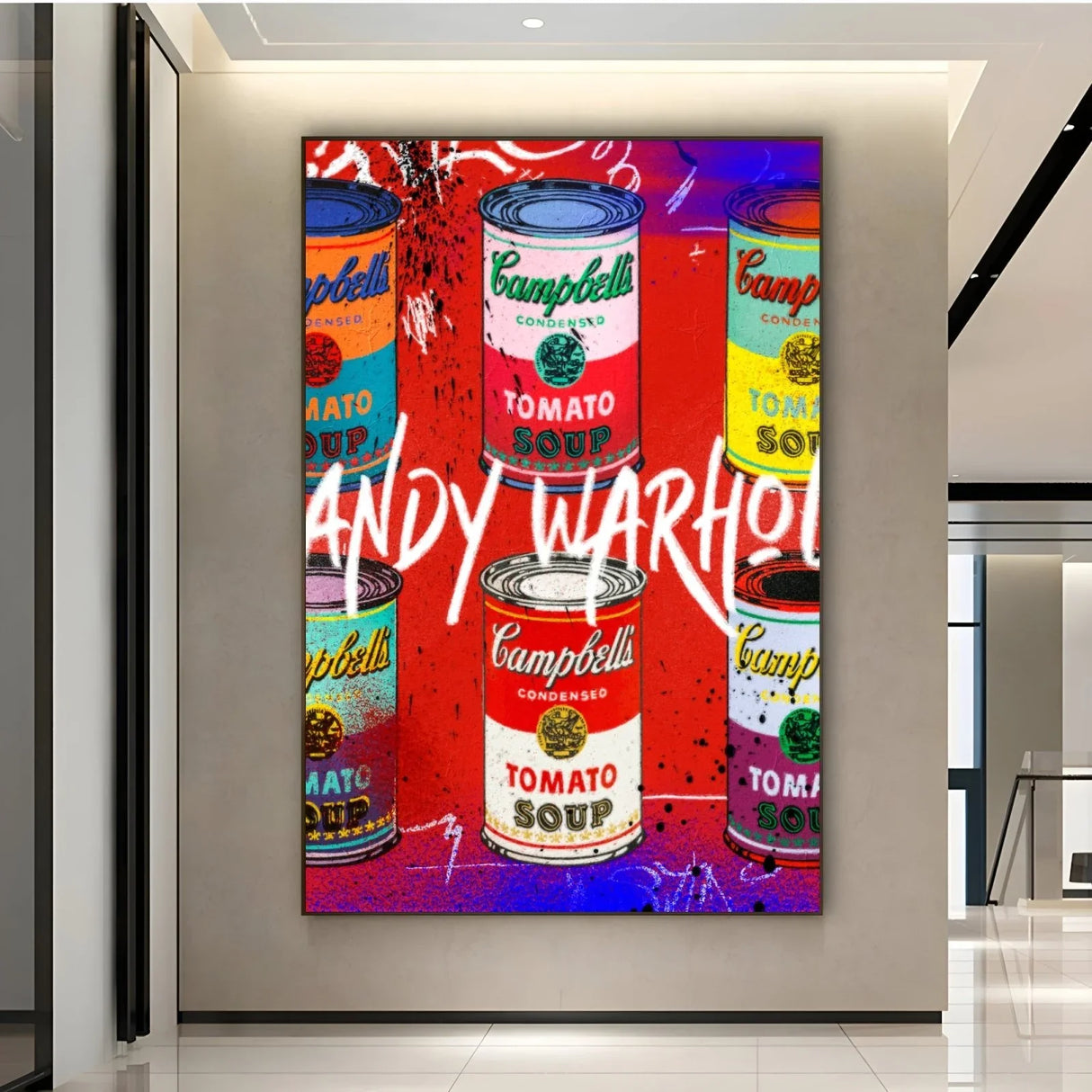 Quadro Stampa su Tela Soup Graffiti - CupidoDesign
