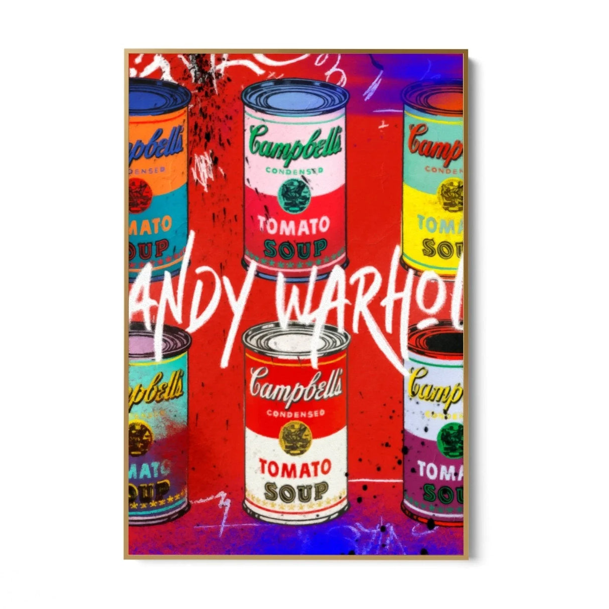 Quadro Stampa su Tela Soup Graffiti - CupidoDesign