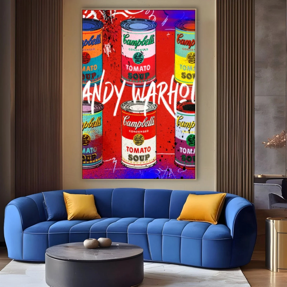 Quadro Stampa su Tela Soup Graffiti - CupidoDesign