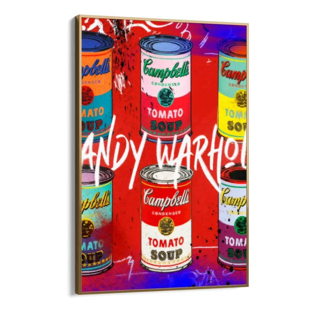 Quadro Stampa su Tela Soup Graffiti - CupidoDesign