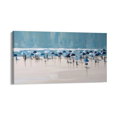 Quadro Stampa su Tela Spiaggia azzurra - CupidoDesign