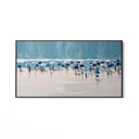 Quadro Stampa su Tela Spiaggia azzurra - CupidoDesign