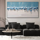Quadro Stampa su Tela Spiaggia azzurra - CupidoDesign