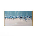 Quadro Stampa su Tela Spiaggia azzurra - CupidoDesign
