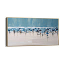 Quadro Stampa su Tela Spiaggia azzurra - CupidoDesign
