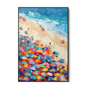 Quadro Stampa su Tela Spiaggia Colorata - CupidoDesign