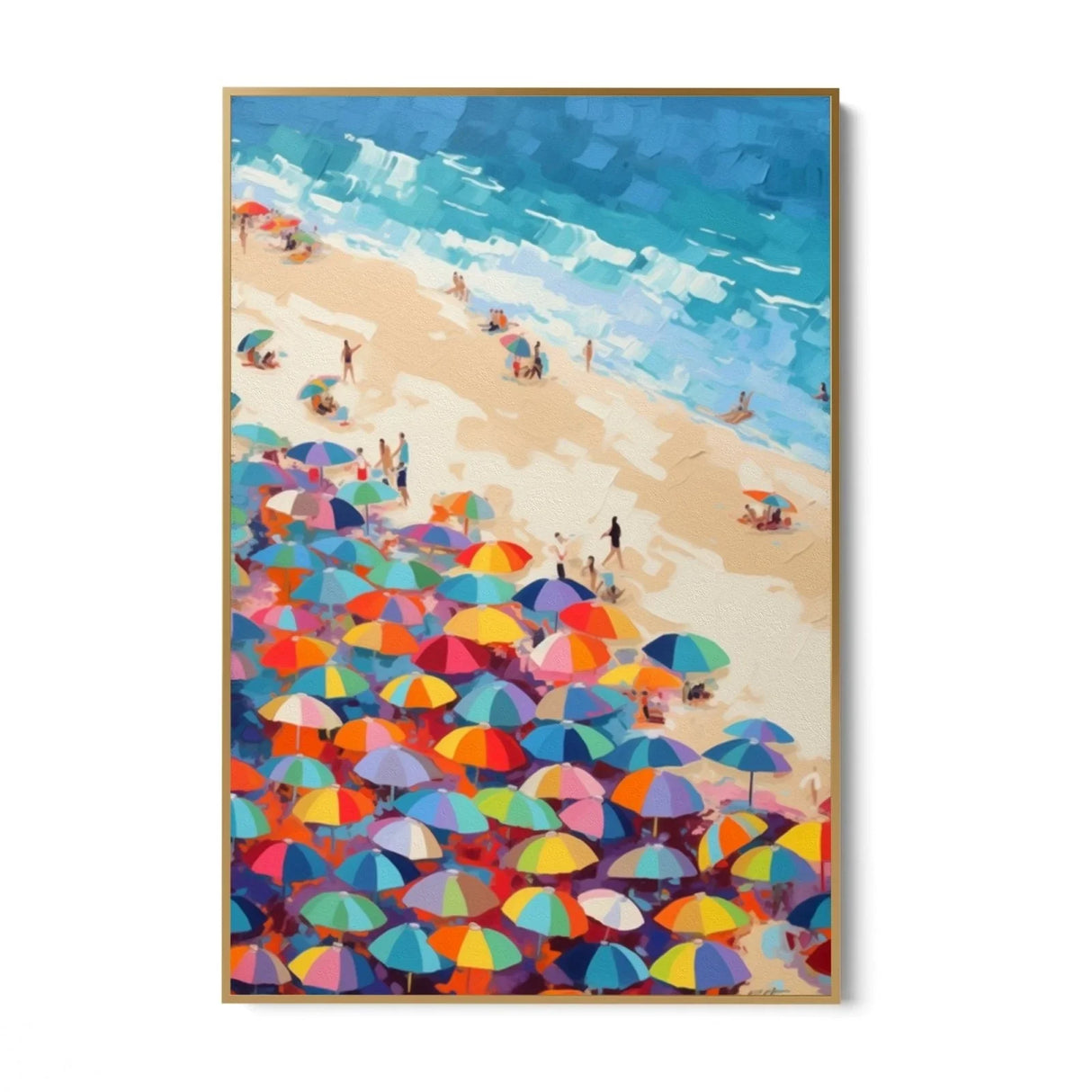 Quadro Stampa su Tela Spiaggia Colorata - CupidoDesign