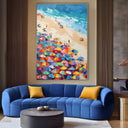 Quadro Stampa su Tela Spiaggia Colorata - CupidoDesign