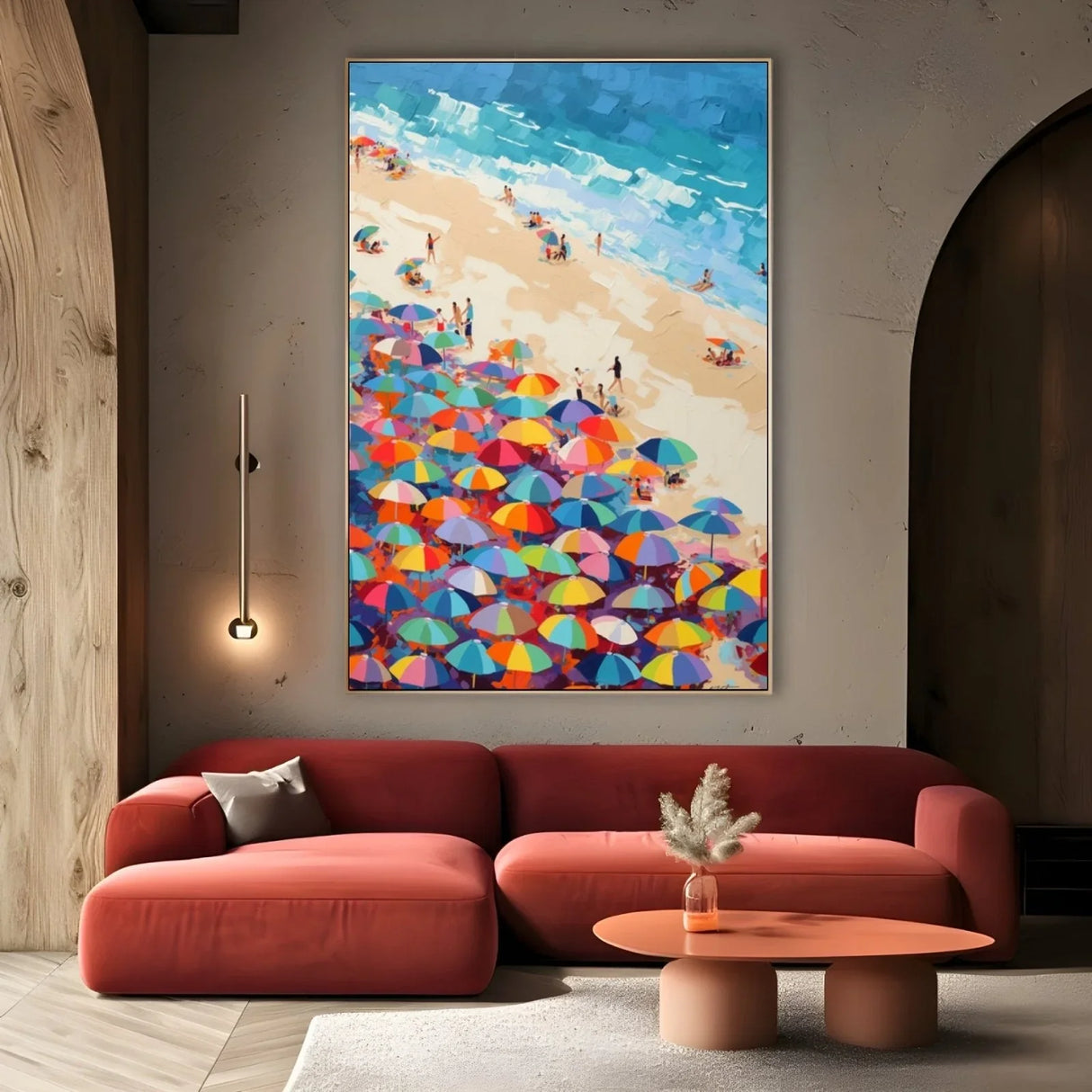 Quadro Stampa su Tela Spiaggia Colorata - CupidoDesign