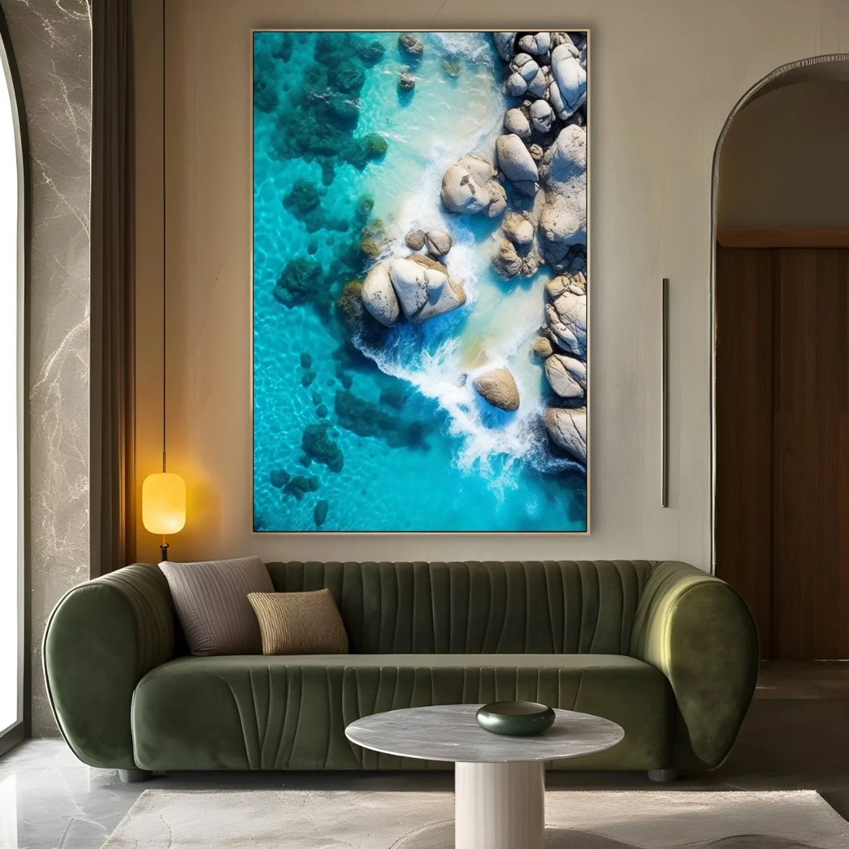 Quadro Stampa su Tela Spiaggia paradisiaca - CupidoDesign