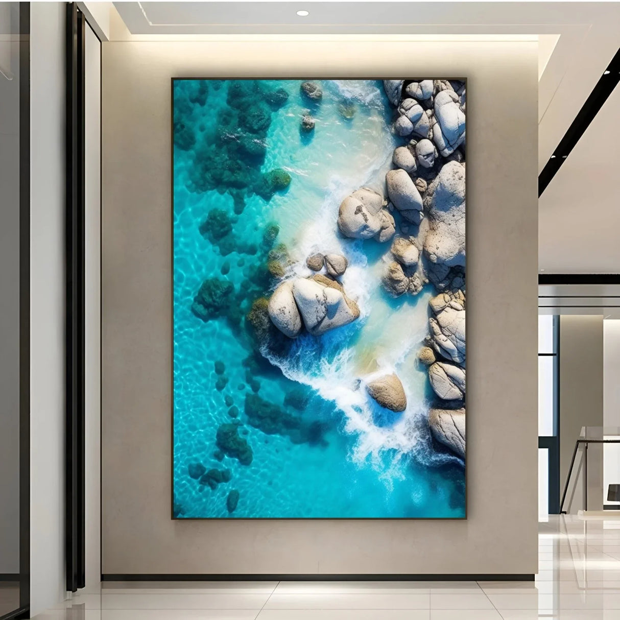 Quadro Stampa su Tela Spiaggia paradisiaca - CupidoDesign
