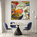 Quadro Stampa su Tela Spirale di onde - CupidoDesign